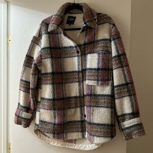 Zara plaid flannel jacket